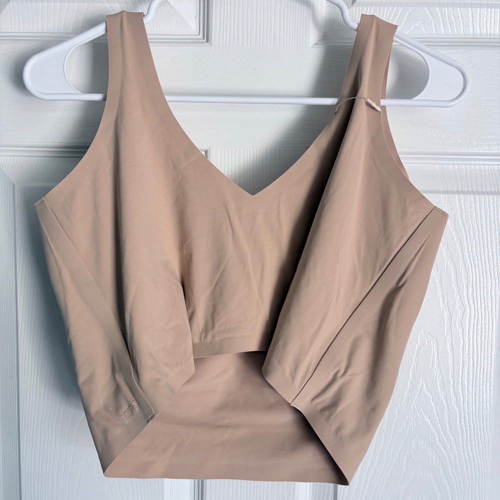 NEW SKIMS‎ Naked Plunge Longline Bra 5X Clay Nude Seamless Wireless BR-PLG-1886 - Picture 2 of 6